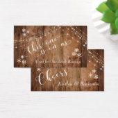 木素朴、ライト、雪片ドリンクチケット (デスク)