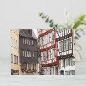 木組み建築の町並み サンキューカード (スタンド正面)
