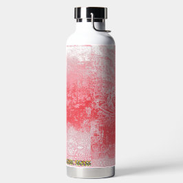 木絵を描の赤い空 ウォーターボトル