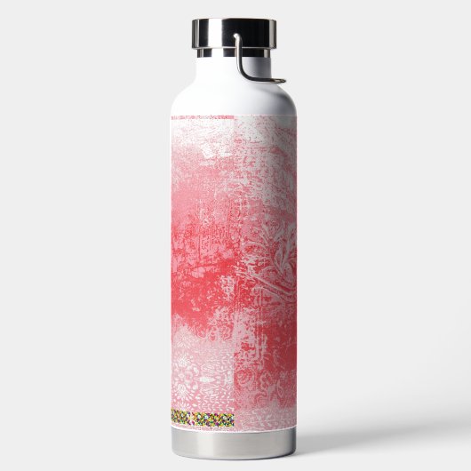 木絵を描の赤い空 ウォーターボトル (左面)