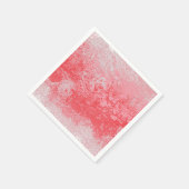 木絵を描の赤い空 スタンダードカクテルナプキン (角)