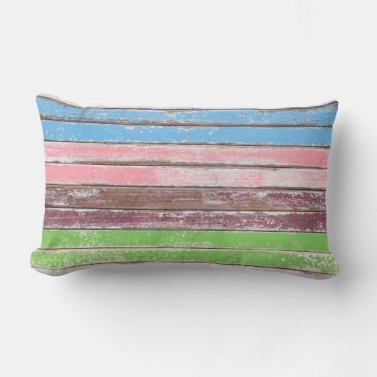 木絵を描色 ランバークッション (正面)