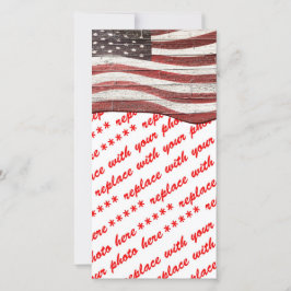 木絵を描質上のア素朴メリカ国旗