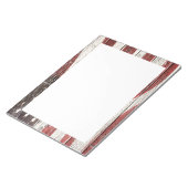 木絵を描質上のア素朴メリカ国旗 ノートパッド (アングル)