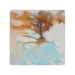 木絵画の風景芸術 メタルプリント