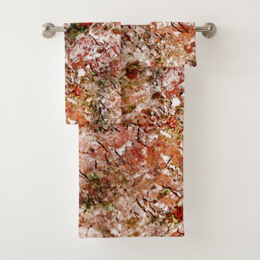 木綿又は地中の岩の下の雨林 バスタオルセット (インサイチュ)