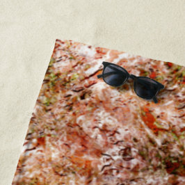 木綿又は地中の岩の下の雨林 ビーチタオル