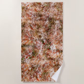 木綿又は地中の岩の下の雨林 ビーチタオル (正面)