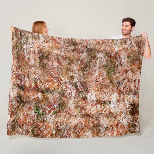 木綿又は地中の岩の下の雨林 フリースブランケット (インサイチュ)