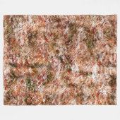 木綿又は地中の岩の下の雨林 フリースブランケット (正面(横))