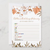 木綿花こども書絵文字ベビーシャワー 招待状 (正面)