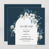 木綿花とユーカリ セーブザデート (正面/裏面)