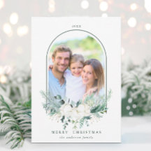 木綿花アーチ型フレーム写真クリスマス