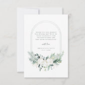 木綿花アーチ結婚フレームの写真 サンキューカード (裏面)