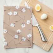 木綿花カスタム柄 キッチンタオル (四つ折り)