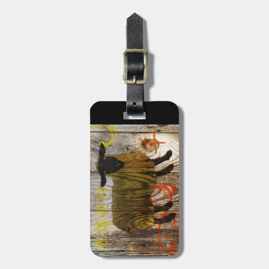 木羊の年 ラゲッジタグ (正面縦)