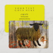 木羊の年 招待状 (正面/裏面)