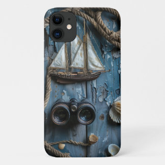 木航海のの背景にある物 iPhone 11 ケース