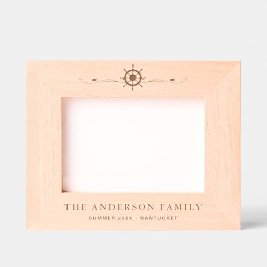 木航海のパーソナライズされた写真枠 レーザー彫刻フレーム (正面)