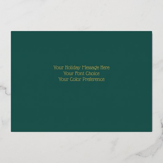 木色彩の鮮やか々グリーンブルーハッピーホイルデイズフォイルホリド 箔シーズンカード (裏面)