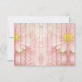 木花エレガント質感結婚カード 招待状 (裏面)