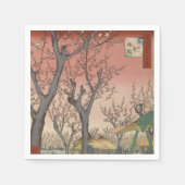 木花梅園日本の スタンダードカクテルナプキン (正面)