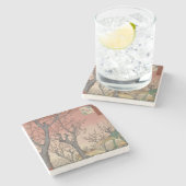 木花梅園日本の ストーンコースター (横)