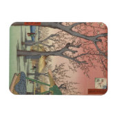 木花梅園日本の マグネット (横)