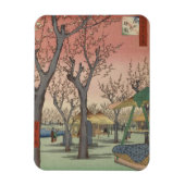 木花梅園日本の マグネット (縦)