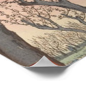 木花梅園木日本の版 ポスター (角)