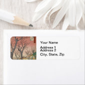 木花梅園木日本の版 ラベル (インサイチュ)