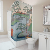 木菩提寺ヴィンテージ浮世絵日本の画 シャワーカーテン (インサイチュ)