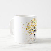 木葉から落ちる コーヒーマグカップ (正面左)