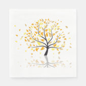 木葉から落ちる スタンダードランチョンナプキン (正面)