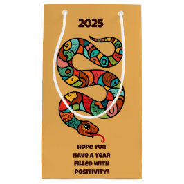 木蛇中国の2025年の新年 スモールペーパーバッグ