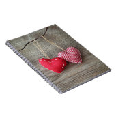 木表2の赤いハート ノートブック (右側)