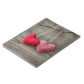 木表2の赤いハート ノートブック (左側)