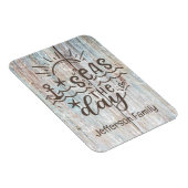 木製いかりパーソナライズされたシーズザデイクルーズ マグネット (右側)