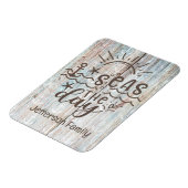 木製いかりパーソナライズされたシーズザデイクルーズ マグネット (左側)