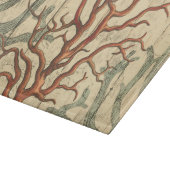 木製および小さい珊瑚 カッティングボード (角)