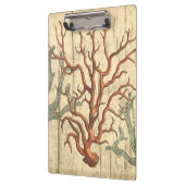 木製および小さい珊瑚 クリップボード (左)