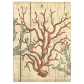 木製および小さい珊瑚 クリップボード (裏面)