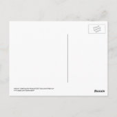 木製お洒落船はがき内の海賊鳥 ポストカード (裏面)