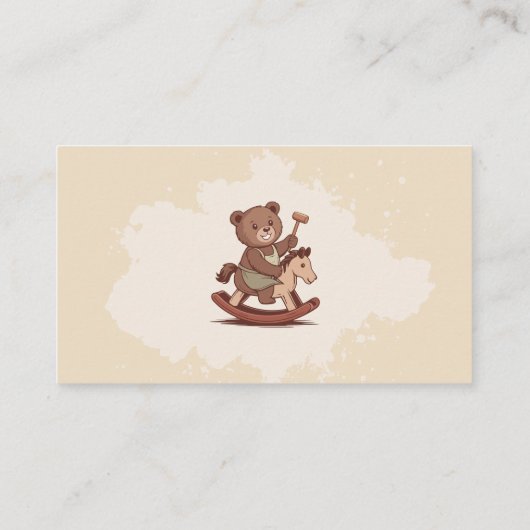 木製のおもちゃメーカー 名刺 (裏面)