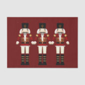 木製のおもちゃ兵士のクルミ割りクリスマス 薄葉紙 (正面)