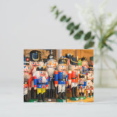 木製のくるみ割り人形 シーズンポストカード (スタンド正面)