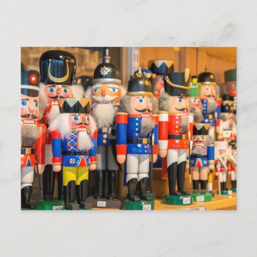 木製のくるみ割り人形 シーズンポストカード (正面)