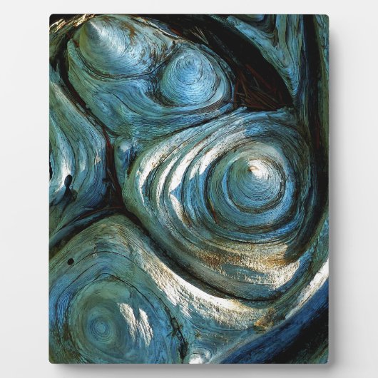 木製のらせん状 フォトプラーク (正面)