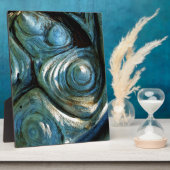 木製のらせん状 フォトプラーク (側面)