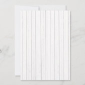 木製のウェディングにぴったりなラスティックメイソンジャーとストリングライト 招待状 (裏面)